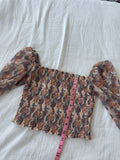 Aritzia Wilfred Floral Top sz small