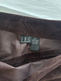 INC 100% Suede Brown Skirt sz 6