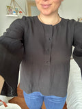 Sezane 100% Silk Blouse Sz 34, xs- can fit a small