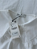 Zara 100% Cotton Blouse Sz small NWT
