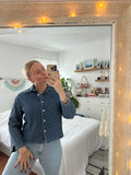 Vintage Denim Top fits med