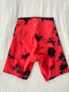 Lululemon Wunder Under Biker Shorts Sz 6