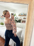 Aritzia Wilfred Floral Top sz small