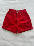 The Limited Red Shorts fit like a size 27/4