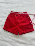 The Limited Red Shorts fit like a size 27/4