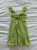 Green Boutique Dress new with tags sz med, can fit small too